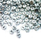 7mm Silver Round Numbers Beads