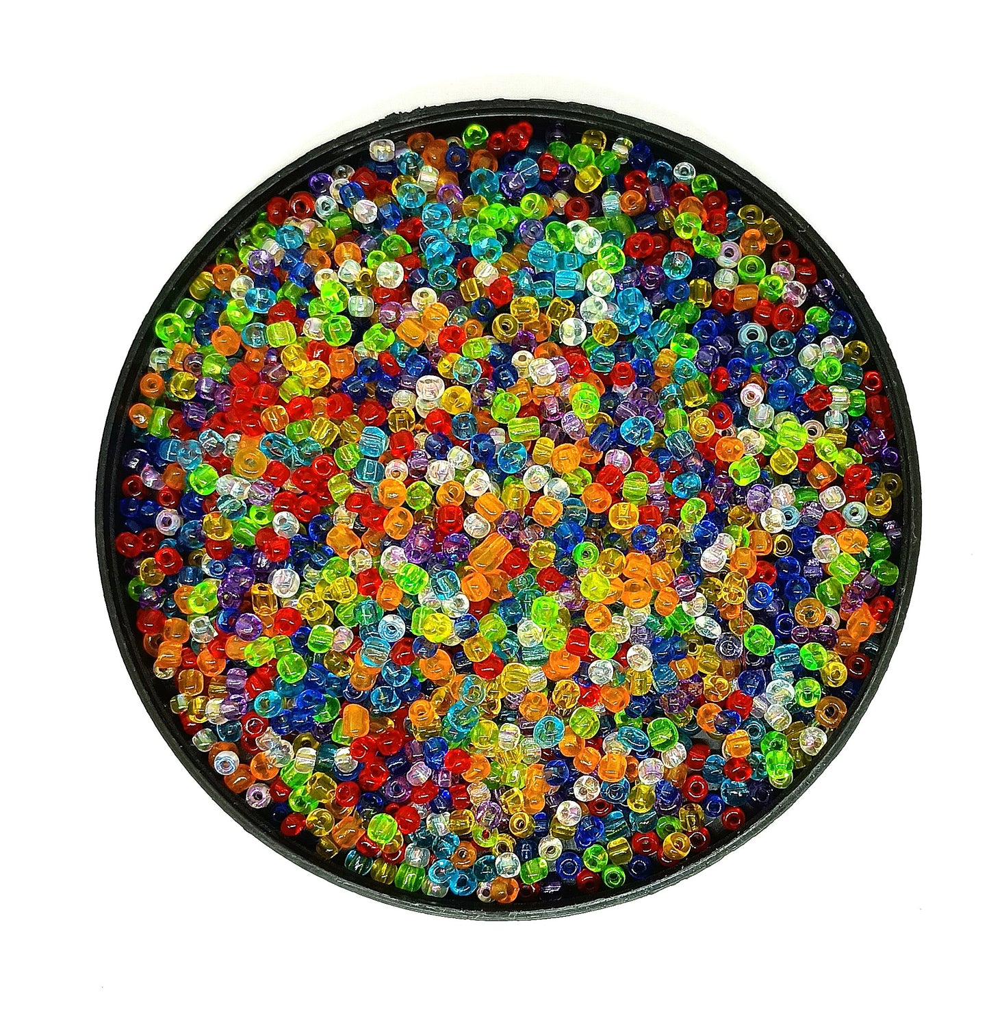 30 gram 3mm Multicoloured Glass Seed Beads
