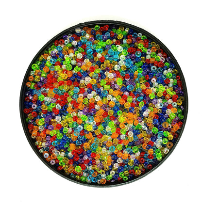 30 gram 3mm Multicoloured Glass Seed Beads