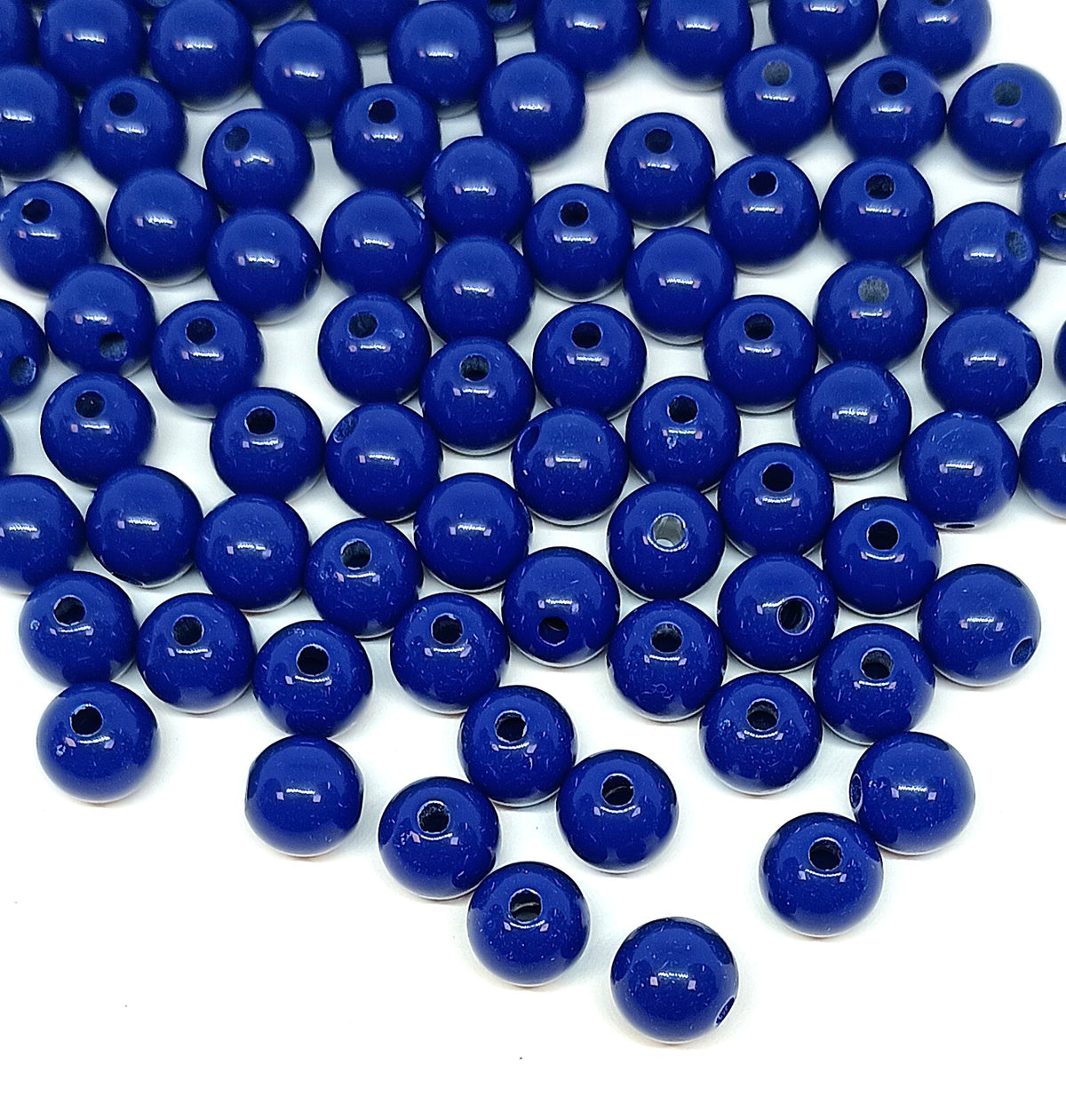 8mm Opaque Round Acrylic Balls Beads