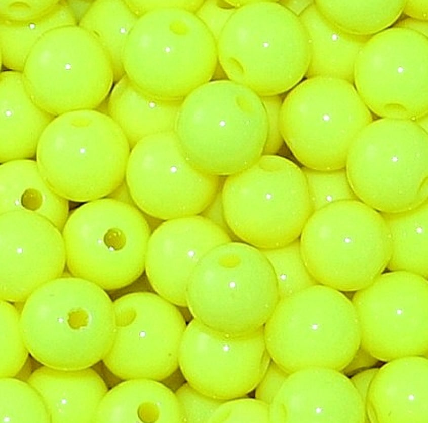 8mm Opaque Round Acrylic Balls Beads