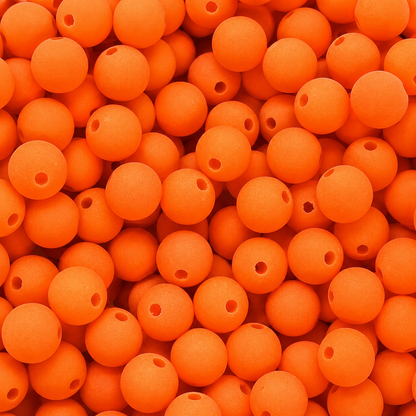 8mm Matte Frosted Acrylic Round Beads
