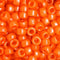 9x6mm Pearlised Pony Beads - Orange