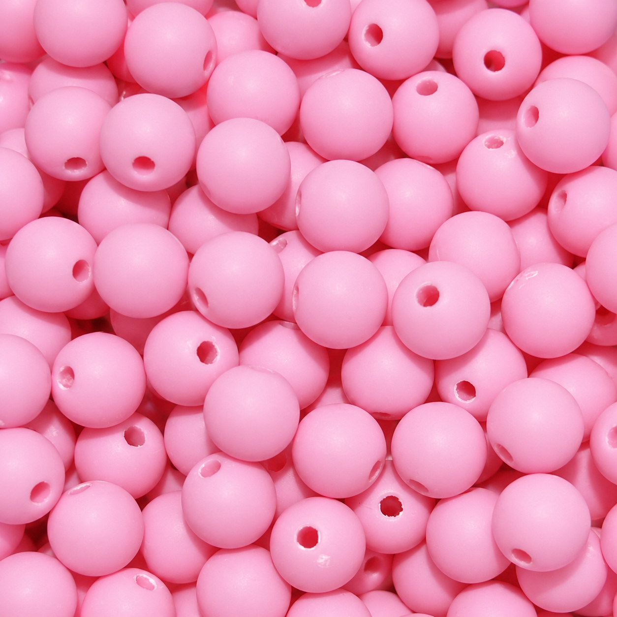 8mm Matte Frosted Acrylic Round Beads