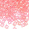 6mm Translucent Cube Acrylic Alphabet Beads - Pink