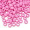 9x6mm opaque Pony Beads - Pink