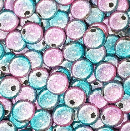 8mm Round Two-Tone Miracle Beads