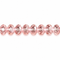Pink Champagne Faceted Crystal Rondelle Beads - 8mm, 10mm
