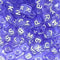 10mm Translucent Cube Acrylic Alphabet Beads - Purple