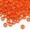 9x6mm Opaque Pony Beads - Orange