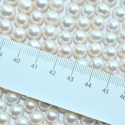 White Natural Freshwater Pearl round beads no modification, approx. 7-8 mm