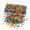 A Box of 100 gram 3mm Multicoloured Glass Seed Beads