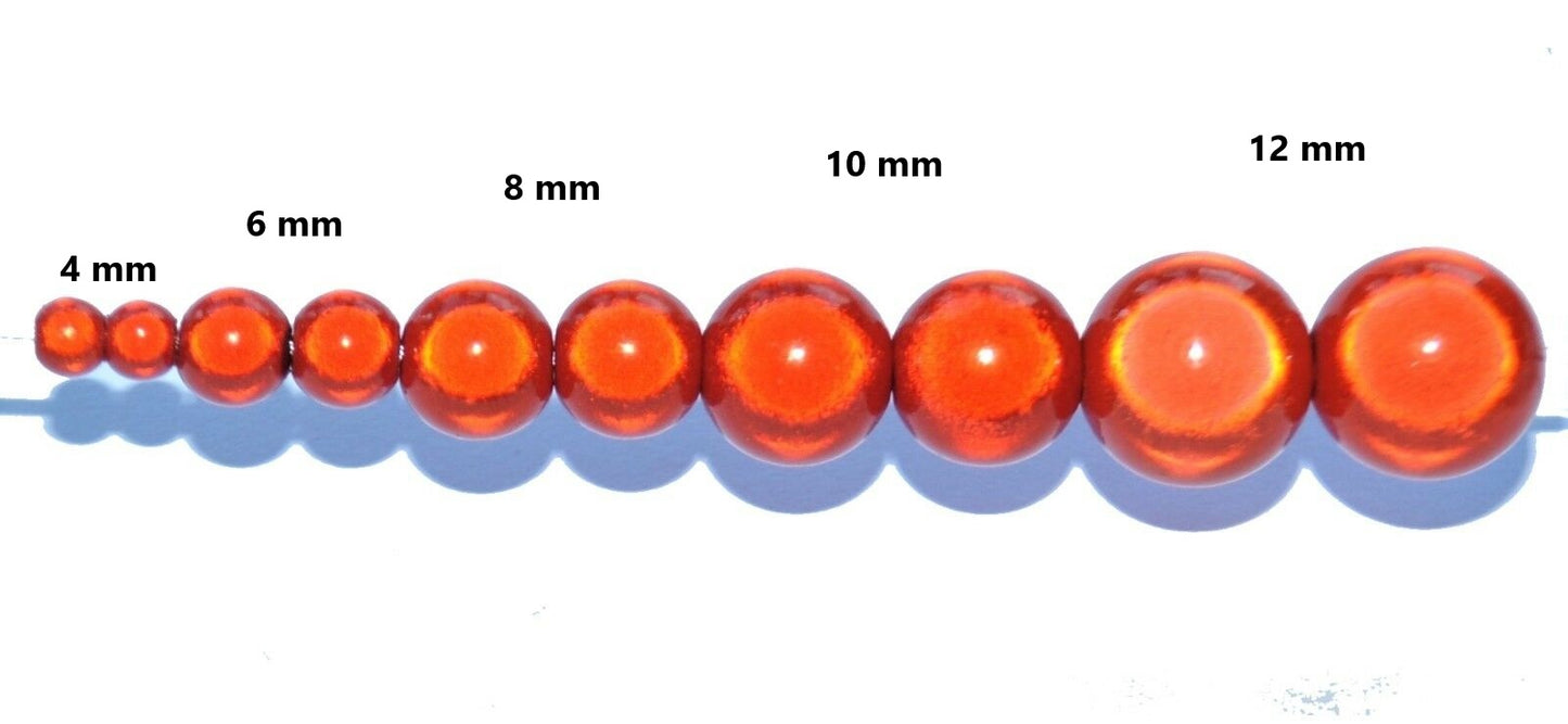 Orange Acrylic Miracle Beads
