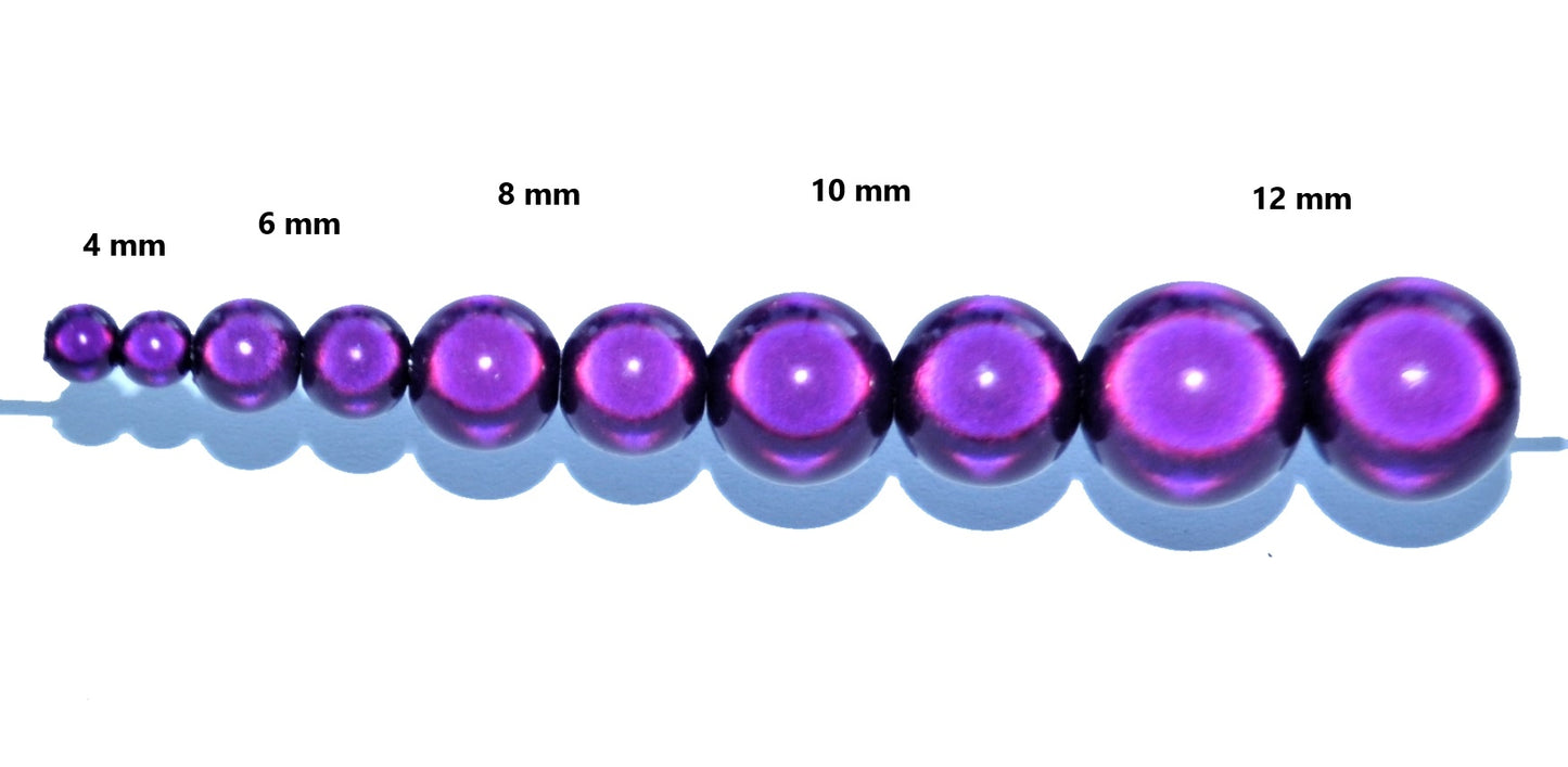 Dark Purple Acrylic Miracle Beads