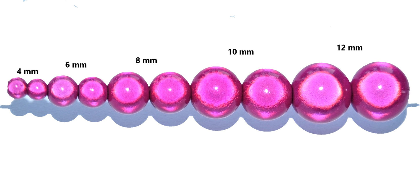Deep Pink Acrylic Miracle Beads