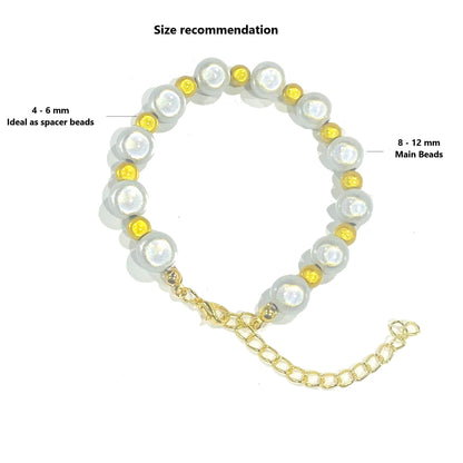 White Miracle Acrylic Beads