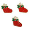 Christmas Metal Enamel Pendant Charms - Socks