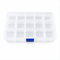 15-Compartment Plastic Storage Box Organizer