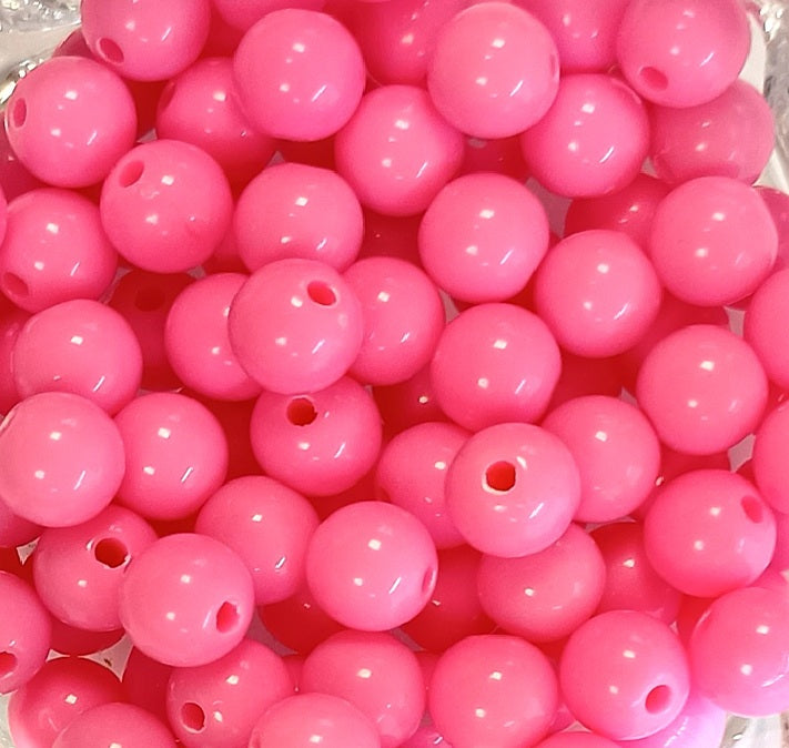 8mm Opaque Round Acrylic Balls Beads