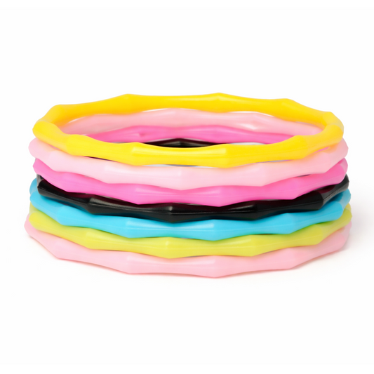10pcs Elastic Bracelets Cute Colourful Girls Stretch Bangle - 003