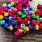 8mm Multicoloured Metal Aluminium Charm Bells