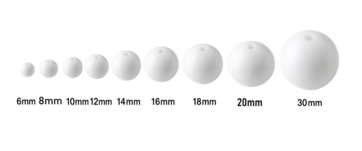 10mm Opaque Round Acrylic Balls Beads